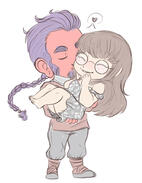 Chibi Couple Sketch, March 2024