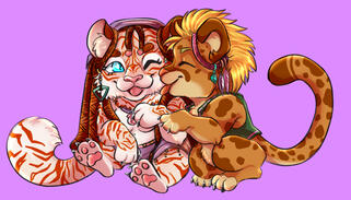 Polished Furry Chibi Couple, February 2025